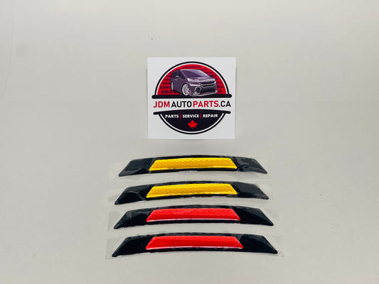 JDM SIDE REFLECTOR STICKER KIT (4PCS)