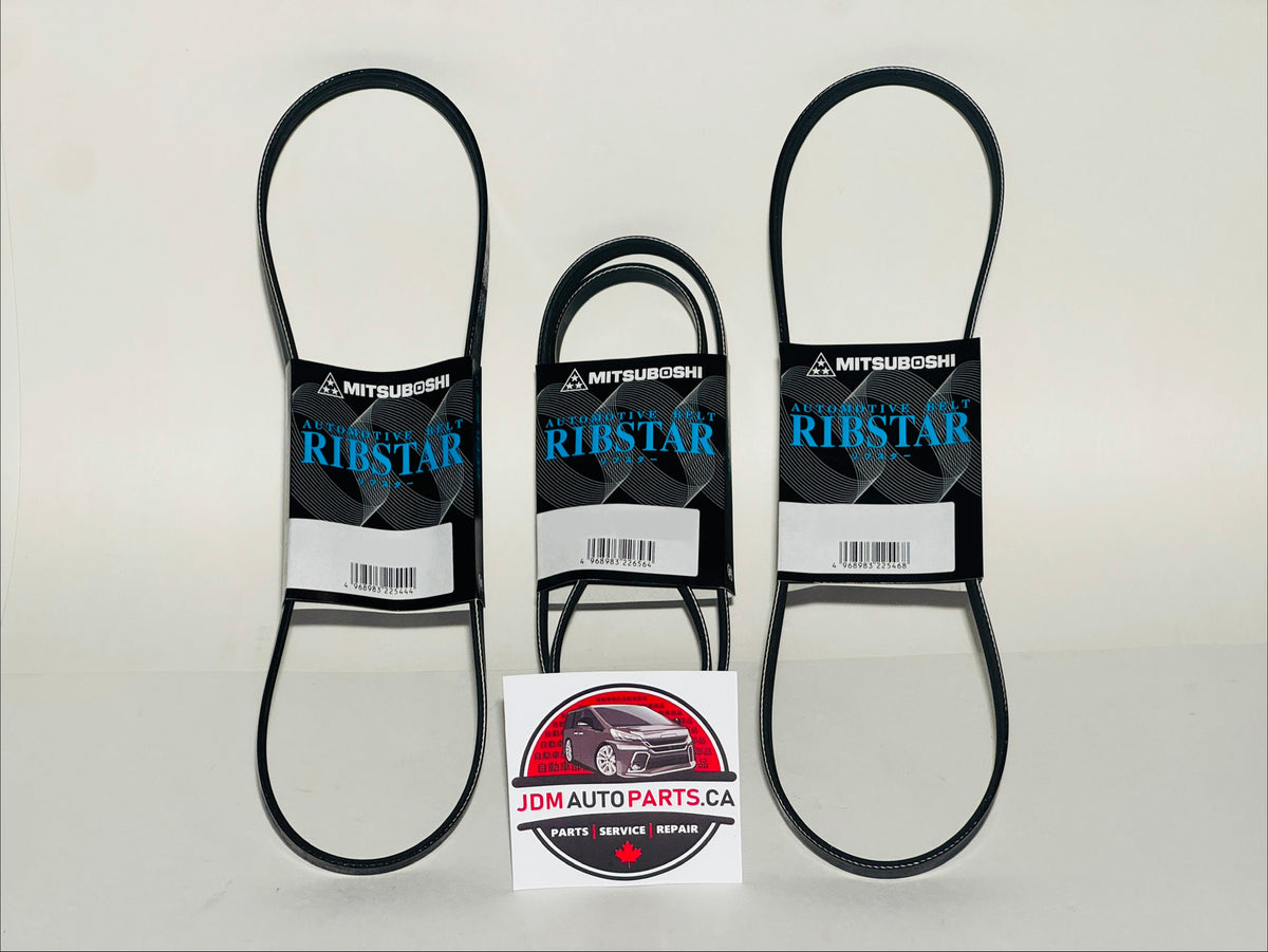 2001-2012 E25 SERIES NISSAN CARAVAN 3 PIECE BELT SET (QE25/QGE25/CQGE25/DQGE25)