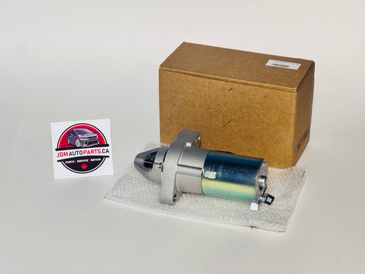 starter motor for jdm honda odyssey rb1 and rb2 models with jdmautoparts.ca logo 