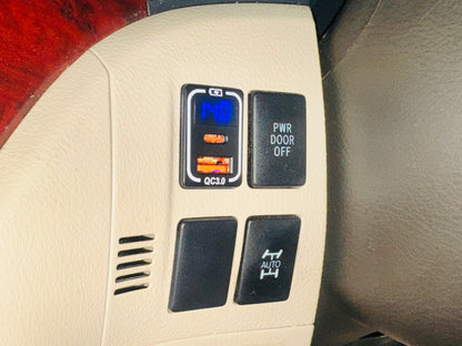2008-2014 TOYOTA ALPHARD / VELLFIRE USB-C & USB-A CHARGING SOCKET