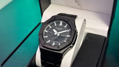 CUSTOM “CASIOAK” G-SHOCK WITH MODIFIED CASE/STRAP NEW ORIGINAL