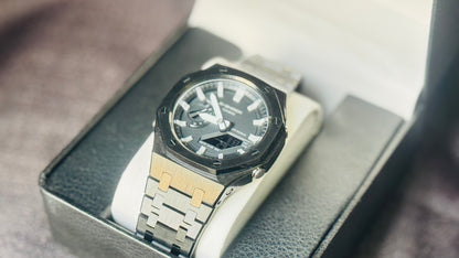 CUSTOM “CASIOAK” G-SHOCK WITH MODIFIED CASE/STRAP NEW ORIGINAL