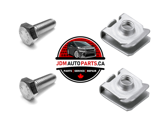 TOYOTA FRONT BUMPER U-CLIP THREADED NUMBER PLATE FASTENER